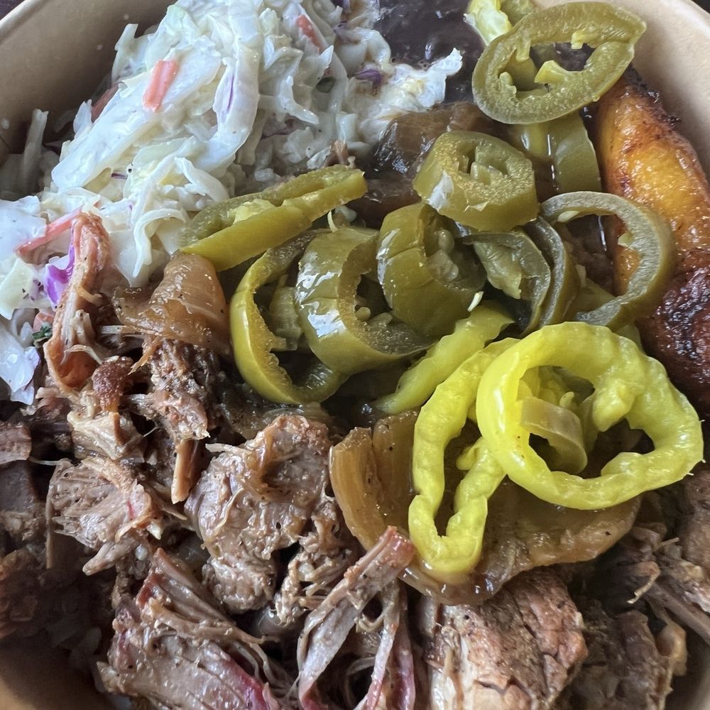 Citrus braised pork plate