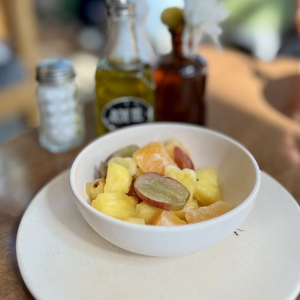 Flower Child - For once, a fruit plate that did not have melons in it. - New American Near Me - Houston, Texas Flower Child - For once, a fruit plate that did not have melons in it. - New American Near Me - Houston, Texas