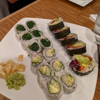 Osaka Sushi & Steak - Vegetable Maki combo - seaweed roll, avo cucumber roll, and half futomaki. Not pictured was miso soup and ginger salad - Sushi Bars Near Me - Richmond, Virginia Osaka Sushi & Steak - Vegetable Maki combo - seaweed roll, avo cucumber roll, and half futomaki. Not pictured was miso soup and ginger salad - Sushi Bars Near Me - Richmond, Virginia