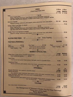 Menu photo 3 Mama's Pizza & Subs New Bloomfield, PA Menu photo 3 Mama's Pizza & Subs New Bloomfield, PA