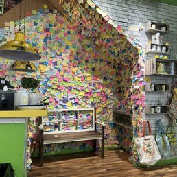 Wall of post it's