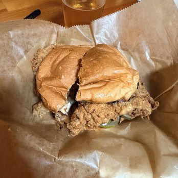 Wooden Robot Brewery - Ridiculous chicken sandwich - Breweries Near Me - Charlotte, North Carolina Wooden Robot Brewery - Ridiculous chicken sandwich - Breweries Near Me - Charlotte, North Carolina