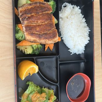 Kyoto Sushi - Salmon Bento Box - Sushi Bars Near Me - San Diego, California Kyoto Sushi - Salmon Bento Box - Sushi Bars Near Me - San Diego, California
