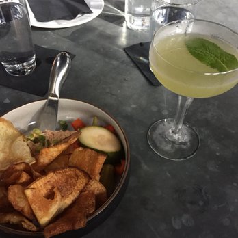 The Ice Plant - $6 fish dip + $5 gin gimlet = One happy happy hour :) - Cocktail Bars Near Me - St. Augustine, Florida
