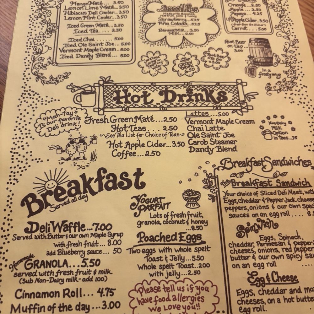The Yellow Deli - Menu - Desserts Near Me - Ithaca, New York