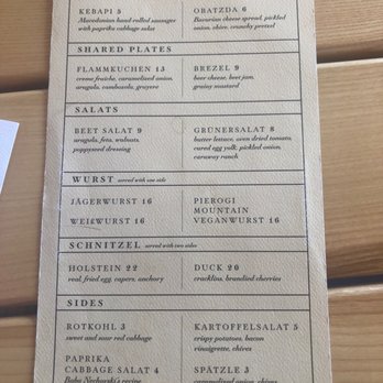 Gemüt Biergarten - Menu page 4 - Beer Gardens Near Me - Columbus, Ohio
