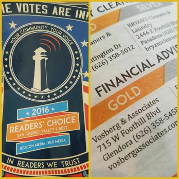 Vosberg Wealth Management - I just read that my financial advisor was voted BEST in San Gabriel Valley! I knew that he was the BEST! Very well deserved. - Financial Advising Near Me - Glendora, California Vosberg Wealth Management - I just read that my financial advisor was voted BEST in San Gabriel Valley! I knew that he was the BEST! Very well deserved. - Financial Advising Near Me - Glendora, California