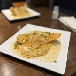 Gochas Breakfast Bar - Fayetteville - We are back again!! Getting my favorite fish and grits with the lump crab meat