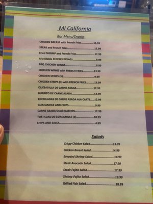 Menu photo 4 Mi California Hawthorne, CA