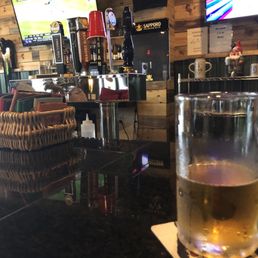 Some of the available taps, my view from the bar seats