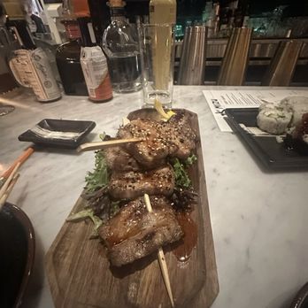 Mizu Izakaya - Pork Belly Skewers - Sushi Bars Near Me - Denver, Colorado Mizu Izakaya - Pork Belly Skewers - Sushi Bars Near Me - Denver, Colorado