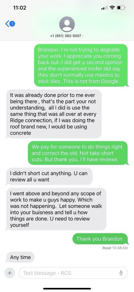 Slide of Holliday Roofing