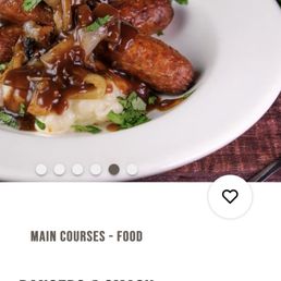 Bangers and mash that are not what you actually order Bangers and mash that are not what you actually order