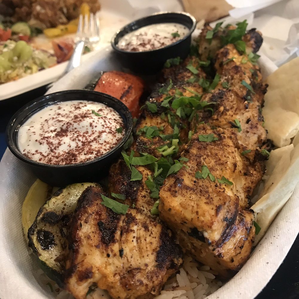 Fadi's Eatery - Shrimp n chicken kabob - Mediterranean Near Me - Houston, Texas Fadi's Eatery - Shrimp n chicken kabob - Mediterranean Near Me - Houston, Texas