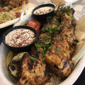 Fadi's Eatery - Shrimp n chicken kabob - Mediterranean Near Me - Houston, Texas