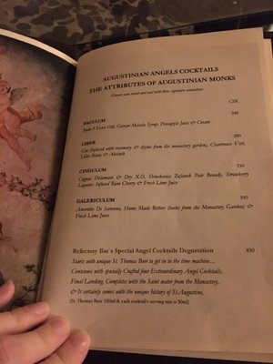 Menu photo 2 Refectory Bar Praha-1, PR