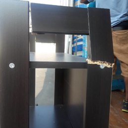 Broken shelf