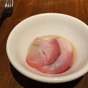 Matsu - Hamachi first course - Japanese Near Me - Oceanside, California