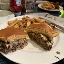 Uncle Buck's Fish Bowl & Grill - Mushroom Swiss burger