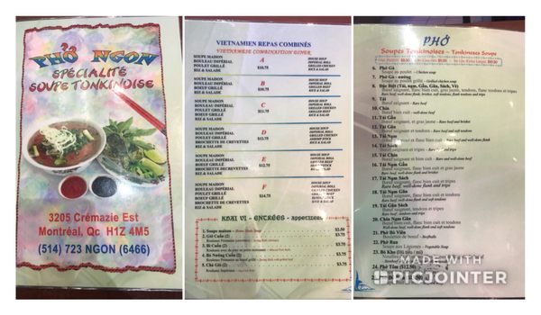 Menu photo 5 Pho Ngon Montreal, QC