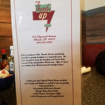 Thumbs Up Diner - The menu - Breakfast & Brunch Near Me - Atlanta, Georgia