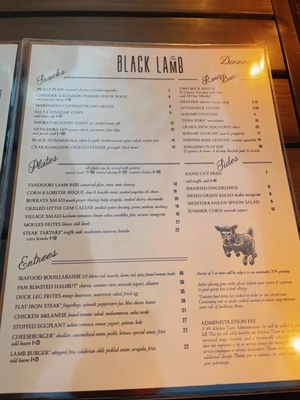 Menu photo 4 Black Lamb Boston, MA