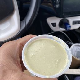 Coconut chutney tempered with fresh small curry leaf, dal not waterwd down Coconut chutney tempered with fresh small curry leaf, dal not waterwd down