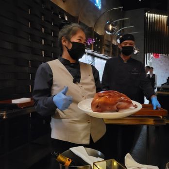 Mott 32 - Apple Wood Roasted Peking Duck "Signature Mott 32 cut." - Chinese Near Me - Las Vegas, Nevada