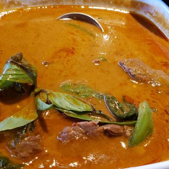 Thailicious - Beef Panaang Curry ...the BEST CURRY EVER !!  So tasty perfect taste with leavel 4 of spicy - Thai Near Me - Artesia, California