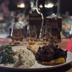 The Whiskey Bar & Grill - Lamp chop & bourbon