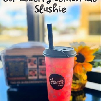 Jolene's - Ewa Beach - Strawberry Lemonade Slushie - Burgers Near Me - Ewa Beach, Hawaii
