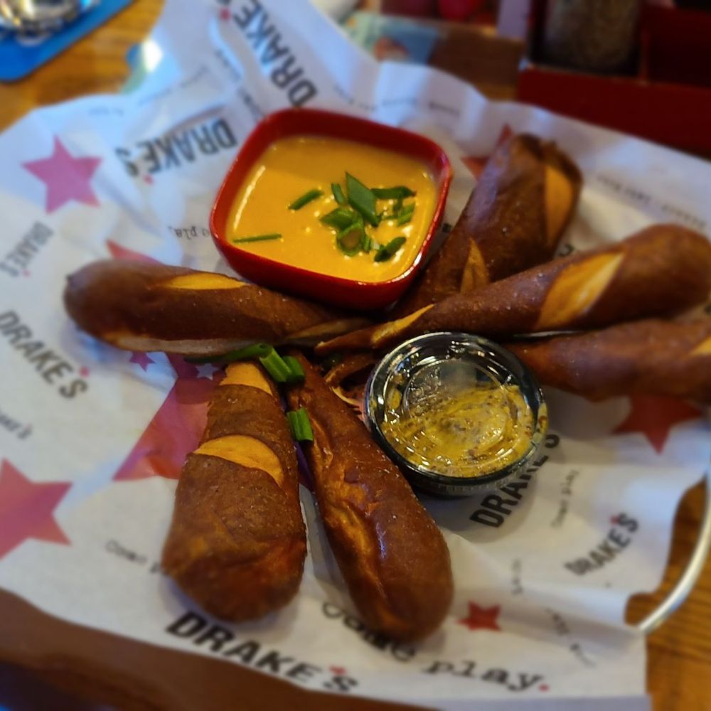 Drake's - Pretzels and cheese... Delicious! - Burgers Near Me - Florence, Kentucky