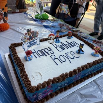 Ralphs - Paw patrol cake with chocolate frosting (I added the toys) - Grocery Near Me - Sherman Oaks, California