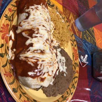 Ajua Mexican Restaurant - Beef burrito - huge portion! - Mexican Near Me - Round Lake, Illinois