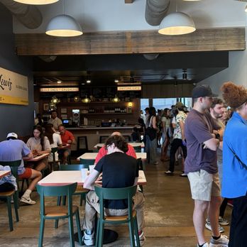 LeRoy and Lewis Barbecue - Inside Seating and Line - Barbeque Near Me - Austin, Texas LeRoy and Lewis Barbecue - Inside Seating and Line - Barbeque Near Me - Austin, Texas