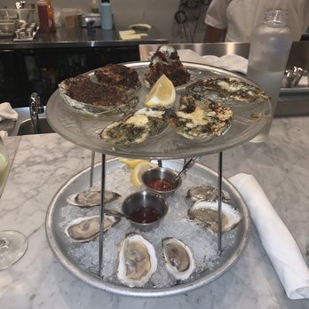 Mignonette - Oyster flight - New American Near Me - Miami, Florida Mignonette - Oyster flight - New American Near Me - Miami, Florida