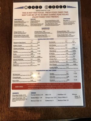 Menu photo 7 Jus' Mac Houston, TX