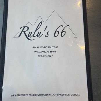 Rulu’s 66 Bar and Grill - American Near Me - Williams, Arizona