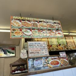 Macho Cafe - Instore menu