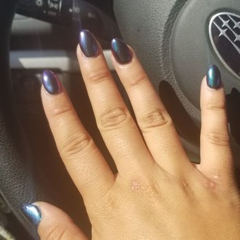 Champion Salon - Chrome gel set, flawless! - Nail Salons Near Me - San Leandro, California