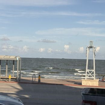 Miller's Seawall Grill - View from our table - Seafood Near Me - Galveston, Texas Miller's Seawall Grill - View from our table - Seafood Near Me - Galveston, Texas