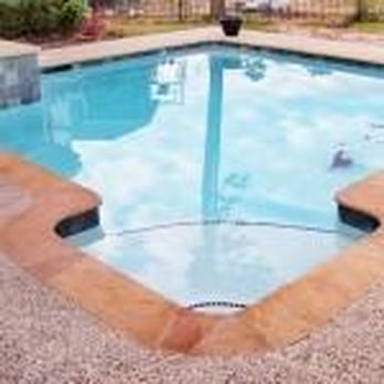 Sensation Pools - Geometric pool - simple square shape with raised spa. - Home Services Near Me - Montgomery, Texas