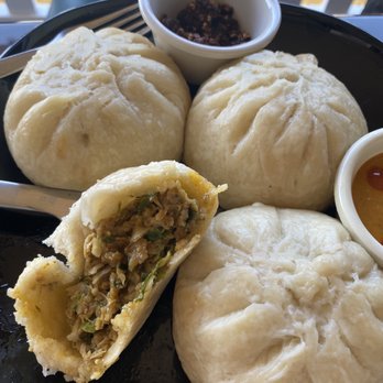 Kathmandu Cuisine - XL pork momos. Huge! - Himalayan/Nepalese Near Me - Milpitas, California