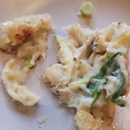 Uncooked seafood pancake. Uncooked seafood pancake.