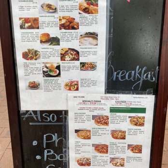 SB Pho - Menu outside - Pizza Near Me - Santa Barbara, California SB Pho - Menu outside - Pizza Near Me - Santa Barbara, California