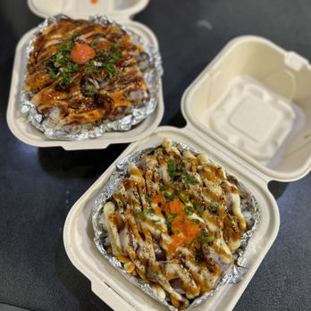 Ocean Taste - Torched garlic ahi and torched spicy ahi - Poke Near Me - Honolulu, Hawaii