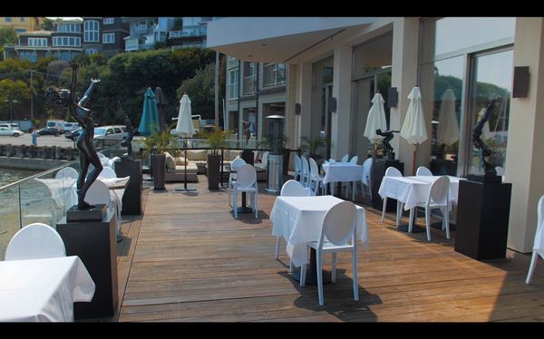 Photo of Luna Blu - Tiburon, CA, US. Our newly extended patio seating to allow for social distancing during the pandemic.