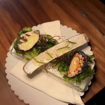 Wolfsbane - Shellfish - chilled oyster, razor clam ceviche, wild mussel escabeche - Wine Bars Near Me - San Francisco, California