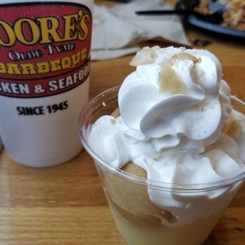 Moore's Olde Tyme Barbeque - Banana pudding - Barbeque Near Me - New Bern, North Carolina Moore's Olde Tyme Barbeque - Banana pudding - Barbeque Near Me - New Bern, North Carolina