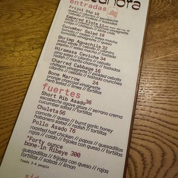 Bacanora - Menu - Mexican Near Me - Phoenix, Arizona